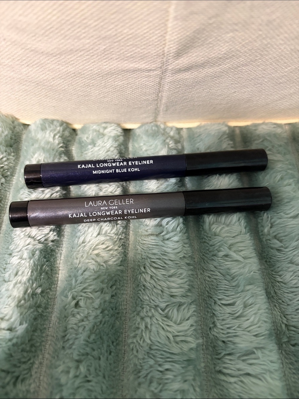 Laura Geller Kajal Longwear Eyeliner Duo — Midnight Blue & Deep Charcoal